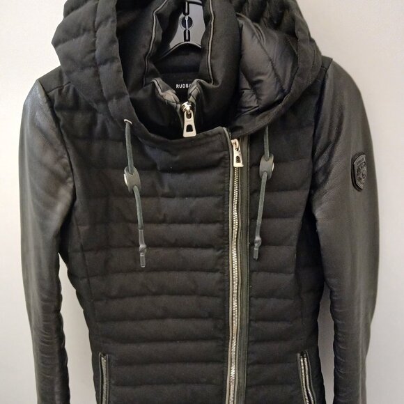 Rudsak Leather Lightweight Down-Filled Jacket - Picture 1 of 11
